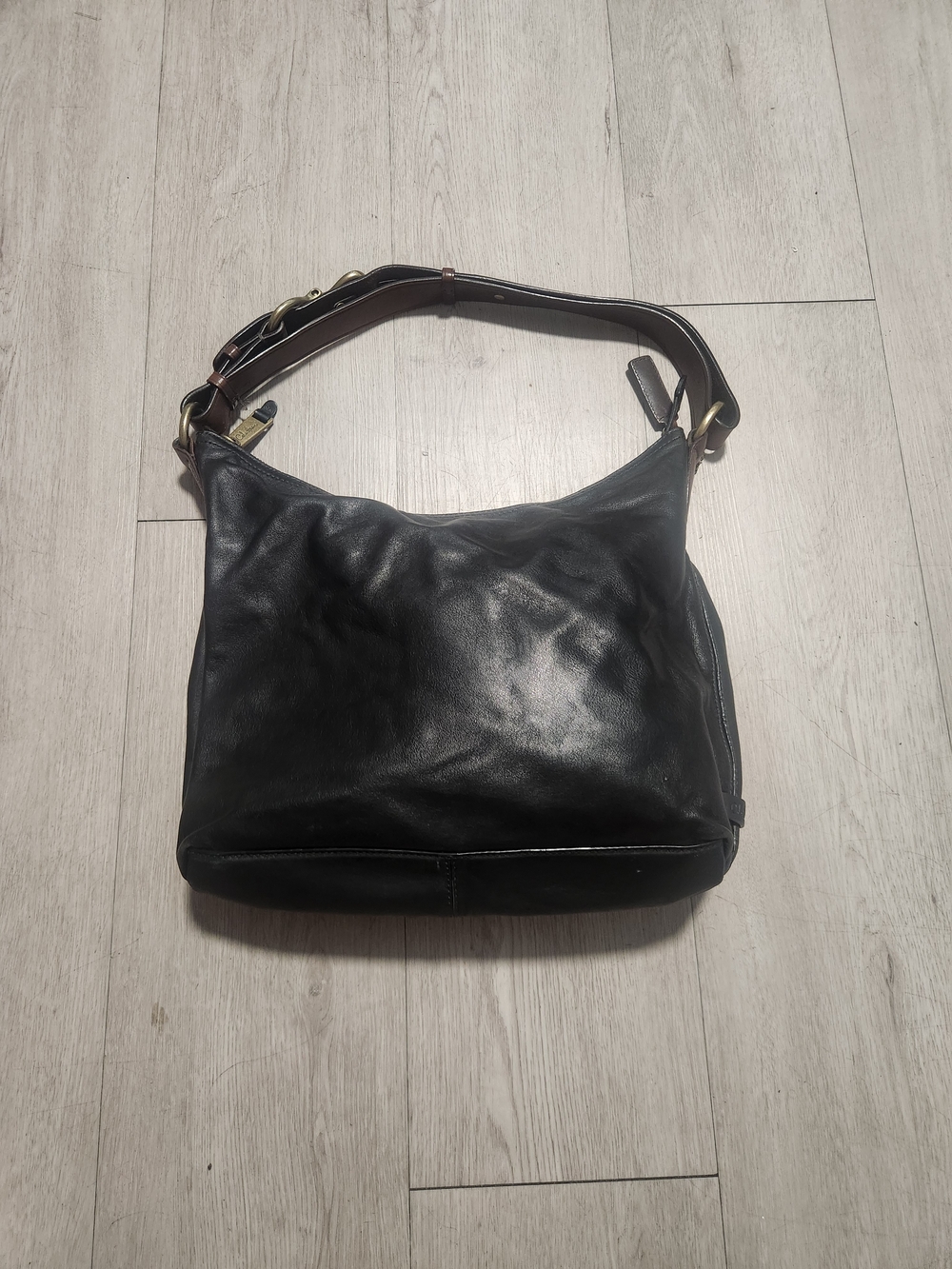 Cole Haan Black Leather Slouchy Hobo Bag